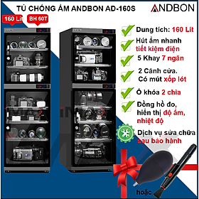 Mua TỦ CHỐNG ẨM ANDBON AD-160S  160 LÍT - HÀNG CHÍNH HÃNG