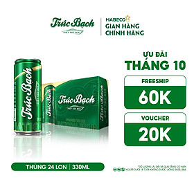 Bia Trúc Bạch - Thùng 24 lon 330ml