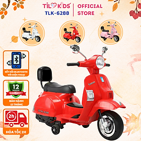 Xe máy điện Vespa cho bé TILO KIDS TLK-6288 có đèn nhạc siêu dễ thương