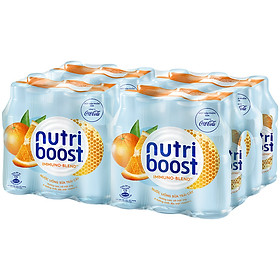 Lốc 24 Chai Sữa Nutriboost Thế Hệ Mới Hương Cam (297ml / Chai)
