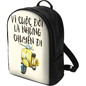 Balo In Hình Vì Cuộc Lời Là Những Chuyến Đi BHTE090 (27 x 35.5 cm)