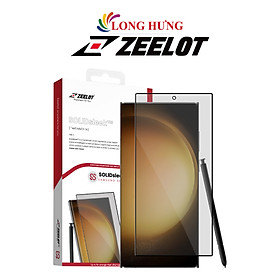 Dán màn hình cường lực Full viền chống nhìn trộm Zeelot SOLIDsleek 2.5D dành cho Samsung Galaxy S24 Ultra - Hàng chính hãng