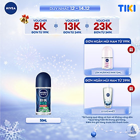 Lăn Ngăn Mùi NIVEA MEN Cool Kick Mát Lạnh (50 ml) - 82886+83188