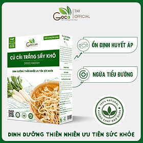 Củ cải trắng sấy khô Goce (Sợi nhỏ) - Công nghệ sấy lạnh cao cấp - Hộp 200g