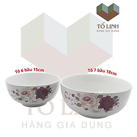 Combo bộ 2 tô sứ hoa cao cấp,Set bộ 2 tô sứ hoa