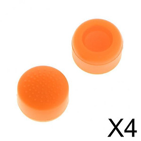 4xController Thumb Grip Joystick Grips Cap Cover Pads for Sony PS4 orange