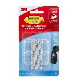 Mua Móc Dán Tường Trong Suốt Command 17006CLR  225 g  6 Cái/Vỉ