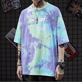 Áo thun unisex loang màu chữ STAR Mã: NT2492