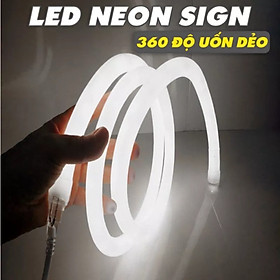 Mua Big sale Led dây neon 360 độ   uốn dẻo   chống nước   siêu sáng trang trí   hắt trần  mua 5m kèm 1 nguồn