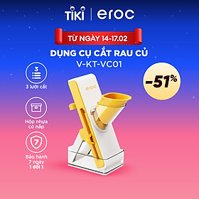 Mua Máy Cắt Rau Củ Kèm Bộ Lưỡi Cắt Đa Năng Eroc VEGETALBE SLICER V-KT-VC01 - Hàng Chính Hãng