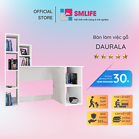 Mua Bàn liền hộc bằng gỗ tiện dụng SMLIFE Daurala