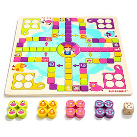 Tebow (topbright) happy flying chess children's toys kids girls boys wooden educational toys
