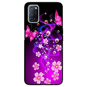 Ốp lưng dành cho Oppo A52 / A72 / A92 mẫu Bướm Và Hoa Hồng