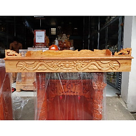 Mua Bàn thờ treo tường gỗ xoan ngang 98 cm trạm rồng