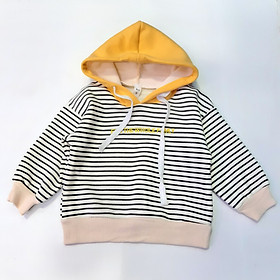 Áo HOODIE lót lông kẻ bé trai 9 tháng đến 4 tuổi