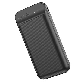 Pin dự phòng polymer a+ 2 cổng usb 2.0a 20000mah hoco j52a đèn led - hàng nhập khẩu