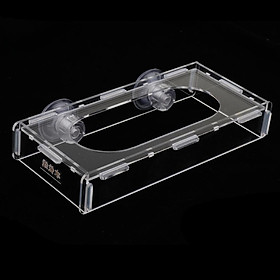 High Quality Acrylic Feeding Station Floating Food Tary Feeder Convenient For Aquarium Fish Tank