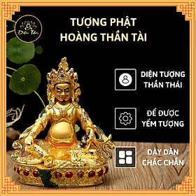 Tượng phật hoàng thần tài mật tông Zambhala đính đá màu