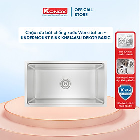 Mua Chậu rửa bát chống xước Undermount Sink KN8146SU Dekor Basic - Bảo hành chính hãng 10 năm