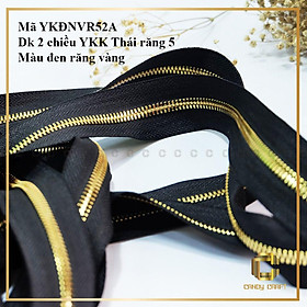 Dây kéo YKK Thái 2 chiều răng 5
