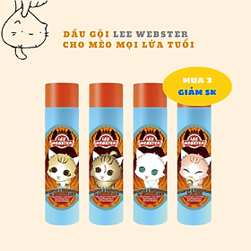 Sữa tắm gội cho mèo lông ngắn / mèo lông dài - dầu gội và xả lee&webster hàn quốc -280g