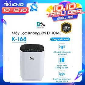 Máy Lọc Không Khí DHOME K-168 - Lọc Sạch Vi Khuẩn Và Khử Mùi