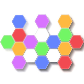 10Pcs/Set LED 100-240V Hexagonal Lamp Modular Touch Sensitive Night Light