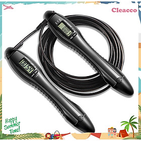 Dây nhảy lõi thép Cleacco tự động đếm số , đếm giờ , tích hợp đo calo , quãng đường