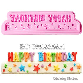 Mua Khuôn silicon chúc mừng sinh nhật Happy Birthday - Mã số 1192