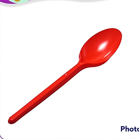Mua 50 muỗng nhựa đen   đỏ dài 15cm cao cấp dùng cho trà sữa   cơm