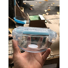 Hộp thủy tinh hình tròn đựng cơm, đồ ăn đa năng ( 620ml )