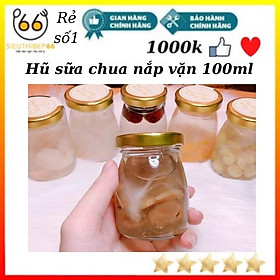 Mua Hũ thủy tinh sữa chua nắp vặn dung tích 100ml   hộp đựng thực phẩm  chai lọ thủy tinh gia vị  hũ chưng yến