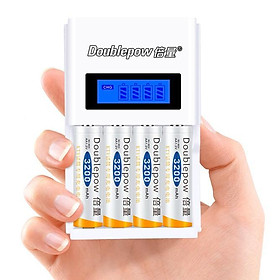 Mua Bộ sạc màn hình LCD tốc độ cao K98 tặng kèm hộp 4 PIN SẠC AA 3200mAh