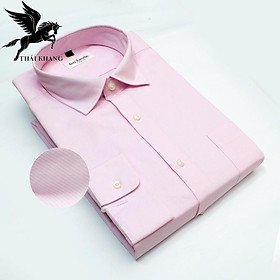 áo sơ mi trung niên dài tay trắng trơn cotton loại 1 mặc mát