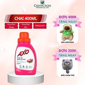 Combo 4-16 chai Nước tẩy đánh bay vết bẩn cứng đầu cho quần áo màu AXO 400ml