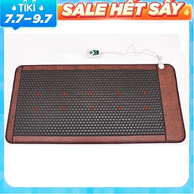 Thảm đá nóng hàn quốc, ion âm, hồng ngoại, lazer 91x191 tặng thảo dược nằm giảm đau nhức
