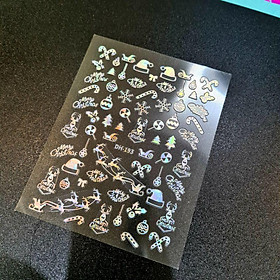 Mẫu dán móng tay dành cho mùa Noel - nhiều mẫu hoa tuyết lạ mắt Thiên Di Nail