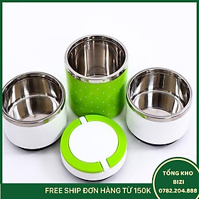 Camen 3 Ngăn Chấm Bi Inox Cao Cấp - Free Ship Toàn Quốc