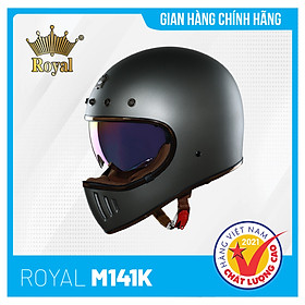 Nón bảo hiểm Fullface cao cấp Royal M141K có kính, Thời Thượng, Sang Trọng, Bảo hành chính hãng 12 tháng