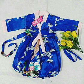 Hanbok màu xanh dương cho bé cao cấp