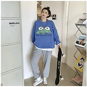 Áo sweater in đầu ếch