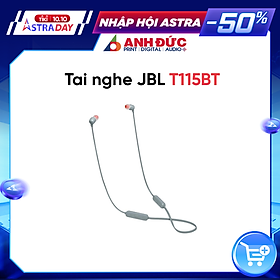 Tai Nghe Bluetooth Nhét Tai JBL T115BT - Hàng Chính Hãng PGI
