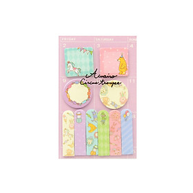 Cute Cartoon Animal Sticky Notes Self Adhesive Week Plan Memo Pads Sticker Paper Notepad for Office School Home