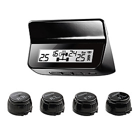 Hệ Thống Giám Sát Áp Suất Lốp Xe Ô Tô Kèm Màn Hình LCD 4 Thanh Cảm Biến Steelmate ET-640AE DIY
