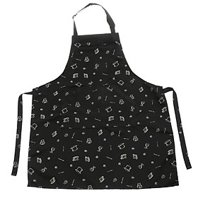 Adjustable Bib Apron With Front Pockets, Waitress Waist Aprons - Extra Long Ties, Unisex - Waterproof, Durable And Universal - 5 Style