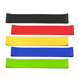 5 Pcs Resistance Loop Bands, Resistance Exercise Bands for Stretching, Strength Training, Physical Therapy, Natural