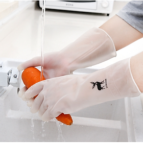 Mua Găng tay hươu cao su siêu dai  bao tay hươu cao su rửa chén bát siêu tiện lợi chống ăn mòn bảo vệ da tay GD712-GangOS-ngan