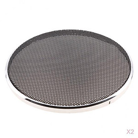 (x2) Mesh Car Speaker Subwoofer Grille Grill with 1  6.5inch