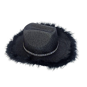 Western Style Cowgirl Hat Cowboy Hat for Rave Halloween Party Women