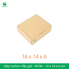 M14A - 16x14x6 cm - 25 Thùng hộp carton nắp gài đóng hàng